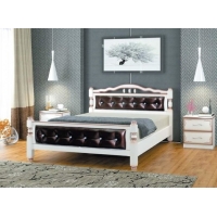 Кровать Карина-11 (дуб молочный), 160 см - Изображение 1